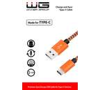 Winner dátový kábel USB - USB-C, 1m (oranžový)
