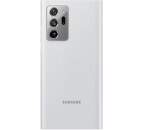 Samsung Clear View knižkové puzdro pre Samsung Galaxy Note20 Ultra 5G, strieborná