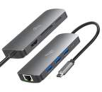 Media-tech MT5044 USB-C HUB 8 v 1