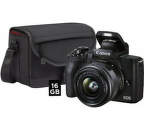 Canon EOS M50 Mark II + EF-M 15-45mm IS STM + SB130 + karta 16GB čierna