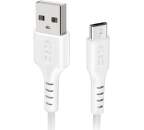 SBS Micro USB/USB kábel 1 m biely