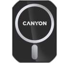Canyon CNE-CCA15B01 magnetický držiak do mriežky s bezdrôtovým nabíjaním pre iPhone 12/13 15W čierny