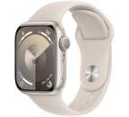 Apple Watch Series 9 GPS 41 mm hviezdne biely hliník S/M