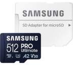 Samsung PRO Ultimate microSDXC pamäťová karta 512 GB + adaptér