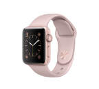 Apple Watch Series 2 38mm (ružovo zlatý hliník / pieskovo ružový športový remienok)