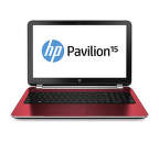 HP Pavilion 15-n206 15.6" E1-2500 W8.1, červený