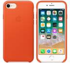 Apple kožené puzdro pre iPhone 7/8, oranžová