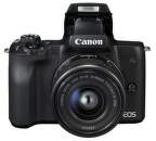 Canon EOS M50 čierna + EF-M 15-45mm IS STM + EF 50mm STM