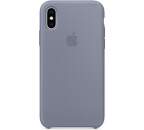 Apple silikónový kryt pre iPhone XS, levanduľovo sivý
