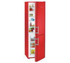 LIEBHERR CUfr 3311, červená kombinovaná chladnička
