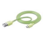 CELLULARLINE STYLE&COLOR datový kábel microUSB,zelený