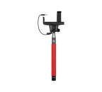 SBS selfie tyč s 3.5 mm konektorom, červená