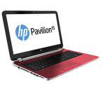 HP Pavilion 15-n206 15.6" E1-2500 W8.1, červený