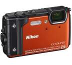 Nikon Coolpix W300 oranžový + plávajúci popruh