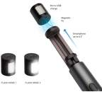 SBS Bluetooth selfie tyč s odpojiteľným bleskom, čierna