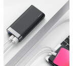 Baseus Parallel powerbanka 20 000 mAh + micro USB kábel, čierna