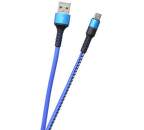 Mobilnet dátový kábel micro USB 2A 1m, modrá