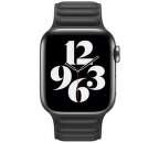 Apple Watch 40 mm kožený remienok čierny M/L
