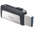SanDisk Ultra Dual 256GB USB 3.1 Typ A/USB-C strieborný