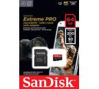 SanDisk Extreme PRO microSDXC 64 GB Class 10 U3 + SD adaptér