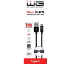 Winner dátový kábel USB-C 0,5 m 3 A čierny