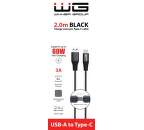 Winner dátový kábel USB-C 2 m 3 A čierny