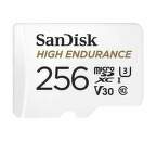SanDisk microSDXC High Endurance Video 256 GB UHS-I U3 V30 + SD adaptér (1)
