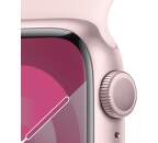 Apple Watch Series 9 GPS 41 mm ružový hliník s ružovým remienkom S/M