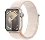 Apple Watch Series 9 GPS 41 mm hviezdne biely hliník
