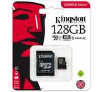 Kingston microSDHC Canvas Select 128GB + SD adaptér