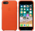 Apple kožené puzdro pre iPhone 7/8, oranžová