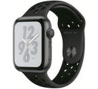 Apple Watch Series 4 Nike+ 44mm vesmírne šedý hliník/anatracitový/čierny športový remienok Nike