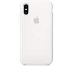 Apple silikónový kryt pre iPhone XS Max, biely