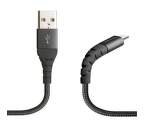SBS odolný USB-C kábel 1m, čierna