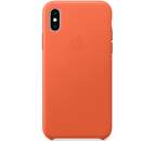 Apple kožený kryt pre iPhone Xs Max, oranžový
