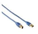39671 Hama USB 3.0 prepájací kábel, A plug - B plug, 1,80 m, modrý
