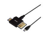 HAMA 124022 Multi čítačka kariet USB 3.0, SD/microSD/CF, čierna