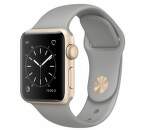 Apple Watch Series 2, 38mm Gold Aluminium Case with Concrete Sport Band