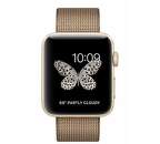 Apple Watch Series 2, 42mm Gold Aluminium Case with Toasted Coffee Caramel Woven Nylon Band