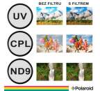 Polaroid 58mm UV MC, CPL, ND9 Filter kit 3ks