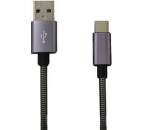 Mobilnet Micro USB kábel 2A 1m, sivá