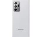 Samsung LED View knižkové puzdro pre Samsung Galaxy Note20 Ultra 5G, strieborná