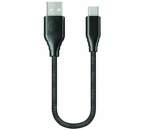 Forever dátový kábel USB-C 3 A 20 cm čierna