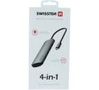 Swissten 44040101 USB-C hub 4v1