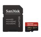 SanDisk Extreme Pro microSDXC 256 GB 170 MB/s A2 C10 V30 UHS-I U3 + Adaptér