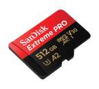 SanDisk Extreme Pro microSDXC 512 GB 170 MB/s A2 C10 V30 UHS-I U3 + Adaptér