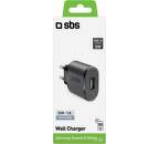 SBS USB 5W 1A čierna