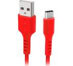 SBS USB-C/USB kábel 1,5 m červený