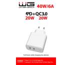 Winner USB-C sieťová nabíjačka 20W PD biela