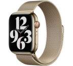 Apple Watch 45 mm remienok milánsky ťah zlatý (2)